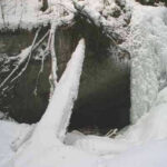 Rickenbach Wasserfalle im Winter