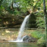 Erster Wasserfall der Scheidegger Wasserfälle am Eingang
